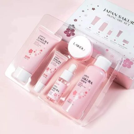 Laikou Japan Sakura Skincare 5 in 1 Combo Set
